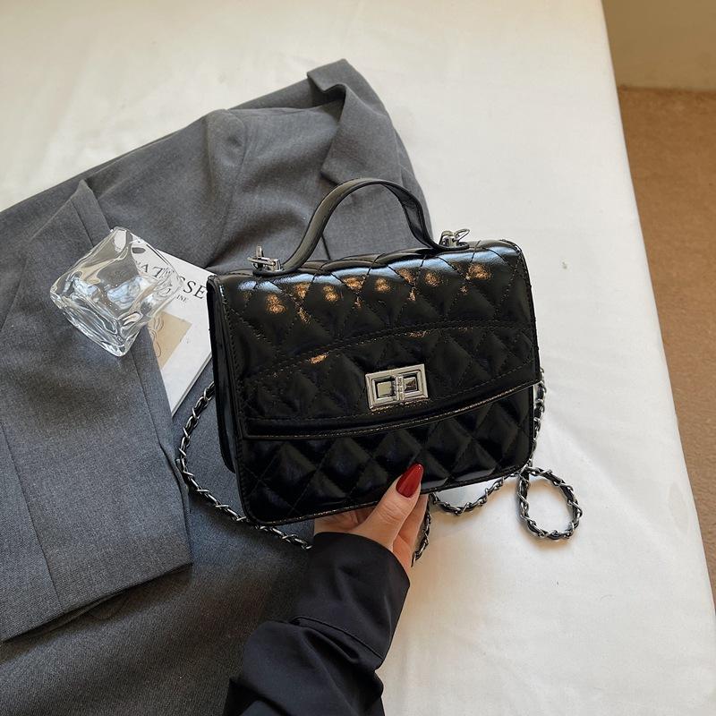 Summer Fashion Portable Diamond Chain Small Square Bag Women's Bag 2025 New Simple Multi-functional Backpack
