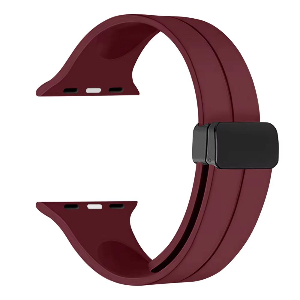 Silicone Strap For Apple watch 11 Band 46mm 45mm 44mm 41mm 49mm 42mm Magnetic Bracelet correa iWatch Series 9 8 10 7 SE 6 Ultra