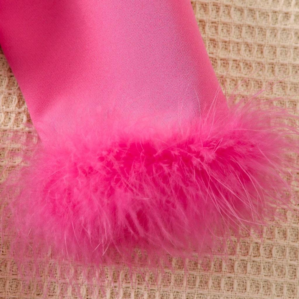 Dívčí módní oblek Jarní a podzimní dětský ležérní overal s kabátem a sukní