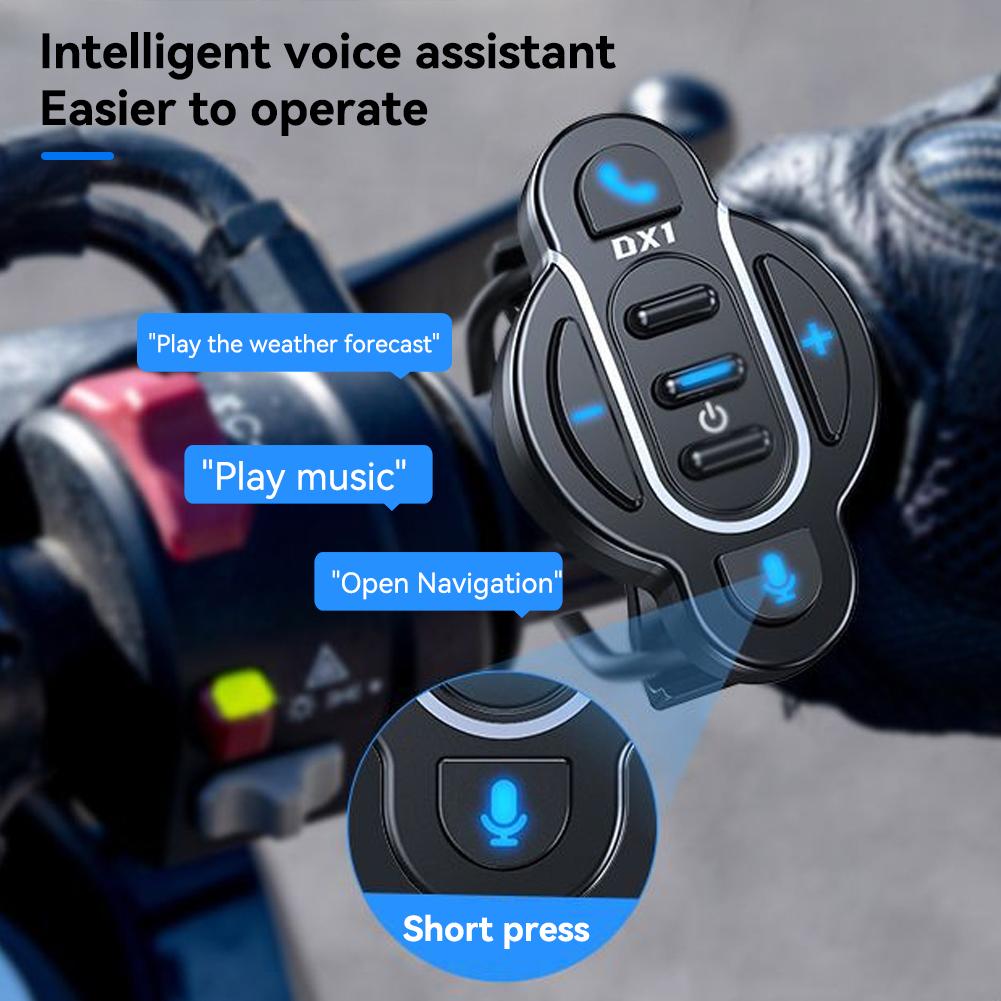 Bluetooth 5.4 motorkerékpár kormány intelligens távirányító vízálló vezeték nélküli médiavezérlő sisakos fülhallgató kerékpárhoz