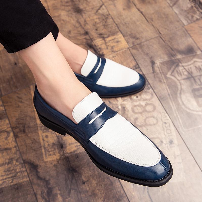 Fashion New Fashion Men's Mix Color Casual Shoes Red Yellow Blue Slip On Penny Loafers Formal Wedding Prom Dress Homecoming Footwear