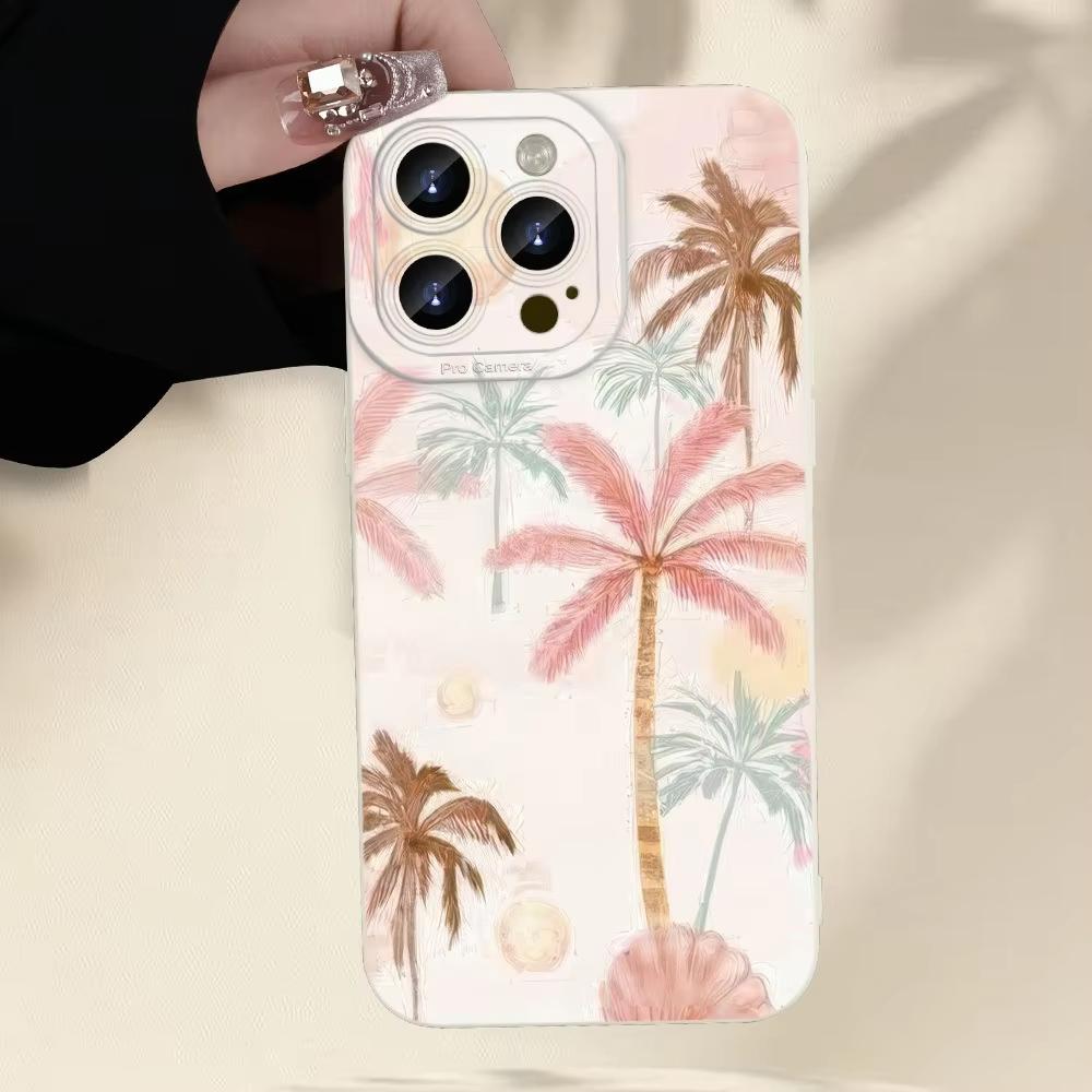 Tropical Beach Colorful Palm Trees Phone Case For Samsung Galaxy S26 Ultra S25 S24 S23 S22 Plus S21 FE A16 A55 A35 Soft Cover