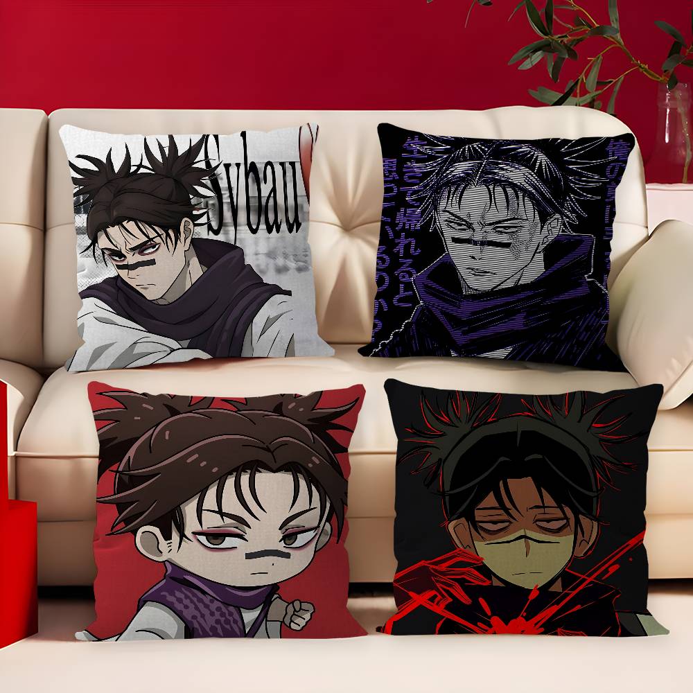 Choso Jujutsu Kaisen Anime Maple Design Cushion Cover Happy Autumn Harvest decor Holiday Decorati Pillow Cover