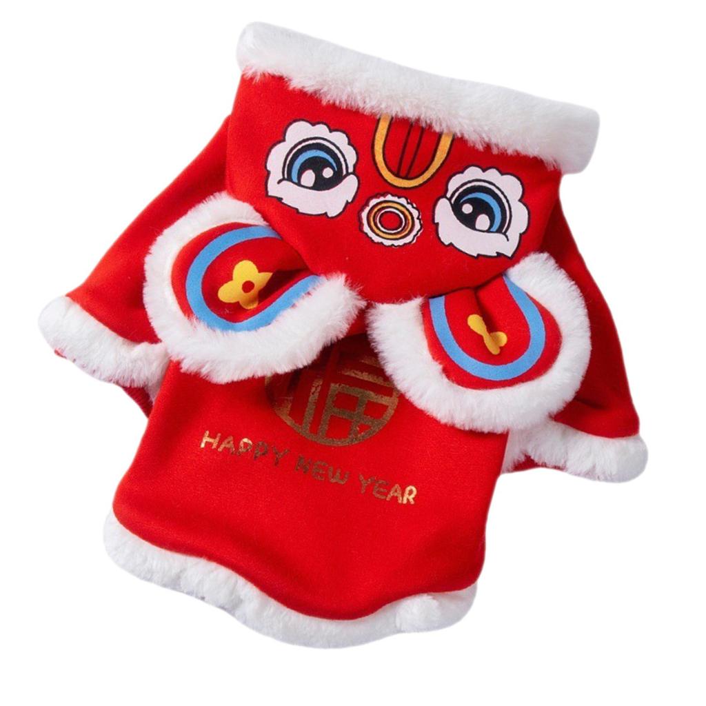 Chinesisches Festival Löwentanz Haustierkostüm Tang-Anzug Schöne Outfits Winter Welpe