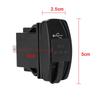 5V 3.1A LED Car Socket Charger Dual USB Ports Dustproof Phone Chargers Power Adapter For Truck RV Camper Caravans