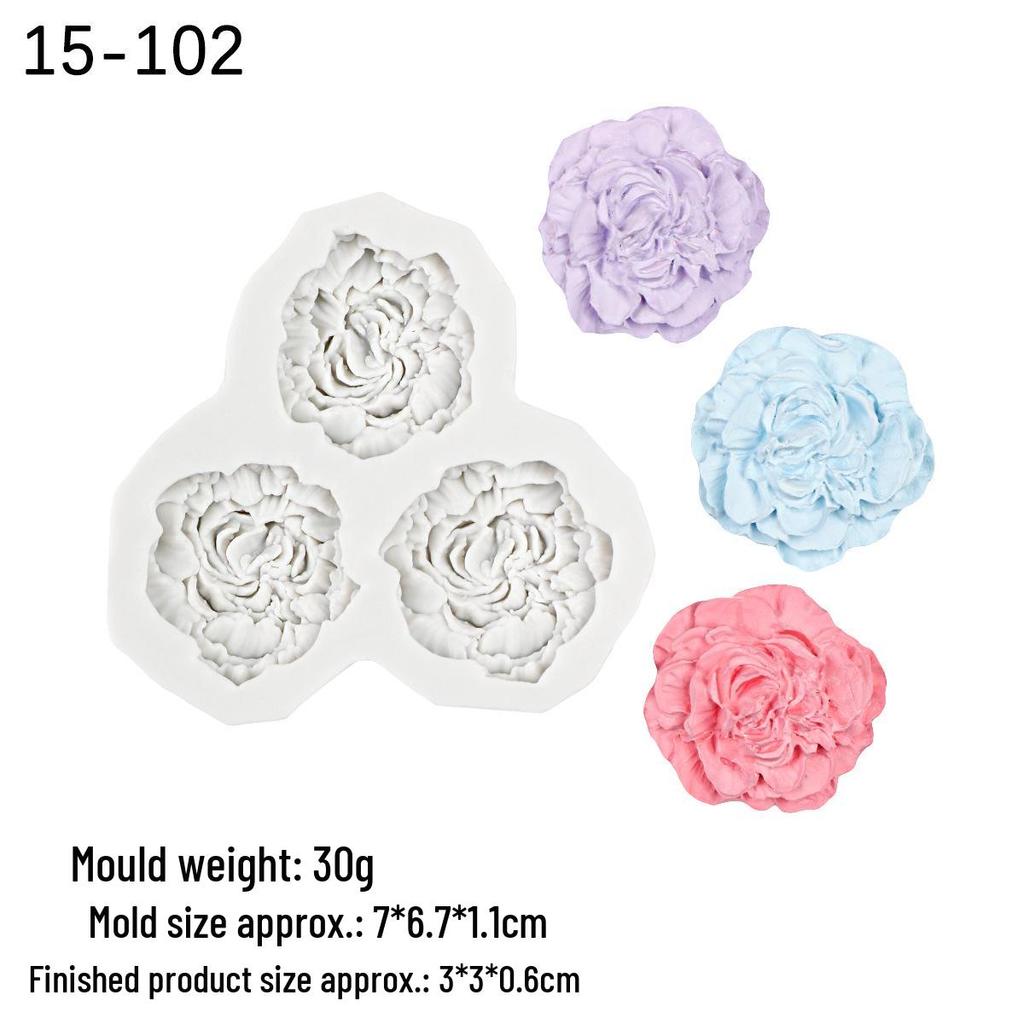 DIY Flower Decoration Silicone Mold for Cake & Clay Craft