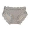Japanese Girl's Ice Silk Lace Underwear - Lightweight, Breathable, Mid-Waist, Seamless, Cute Triangle Pants with Cotton Crotch.
