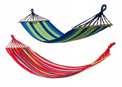 Single Garden Hammock With Spreader Bars 200X80 Cm