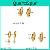 Geometric Stainless Steel Earrings With Cross And Circle Design For Women