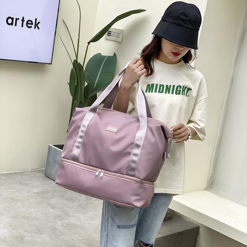 Dry and wet separation yoga fitness bag travel sports portable travel bag multi-functional travel bag
