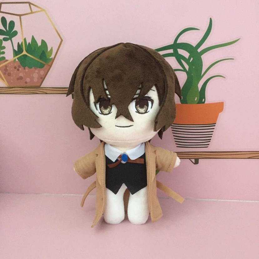 20cm Dazai Osamu Plyšová panenka Stojící verze Postava Roztomilý Měkký vycpaný polštář Halloweenský Vánoční dárek
