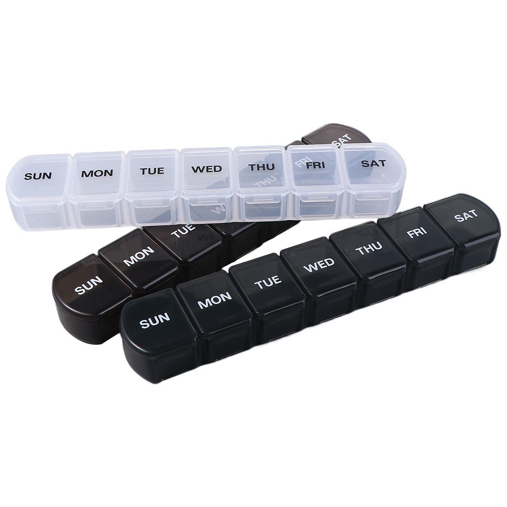 Compartments Vitamins Container Capsules Organizer Mini Dispensers Travel Pill Case 7 Days Pill Storage Box Medicine Boxes