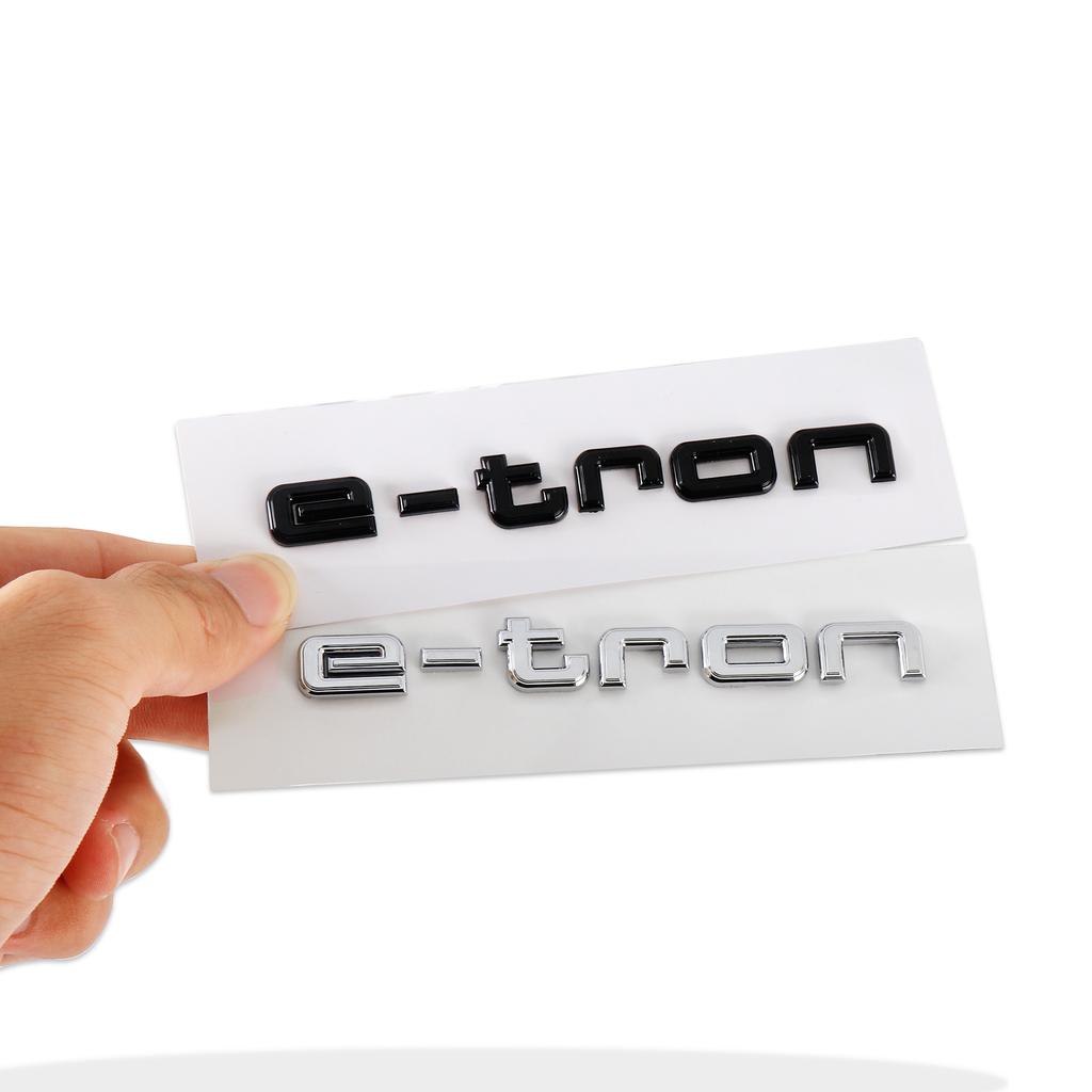 New 3D ABS e-tron GT 40e-tron 45e-tron 50e-tron Logo Car Sticker Rear Mark Tail Label Side Body Emblem Decoration Decal for AUDI