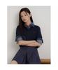 Binpolmen [Essential] Pique Collared Short Sleeve T-Shirt Navy