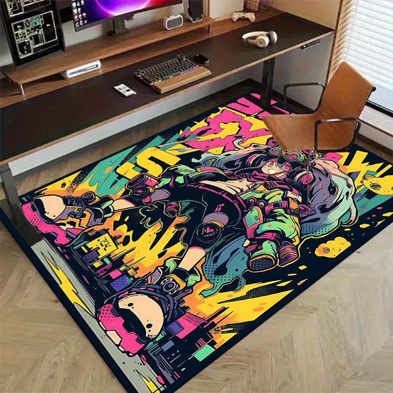 1 Stück Anime Cartoon Design Büroteppich Rutschfester Teppich für Wohnkultur, Wohnzimmer, Schlafzimmer, Spielzimmer & Wohnheim Perfekt