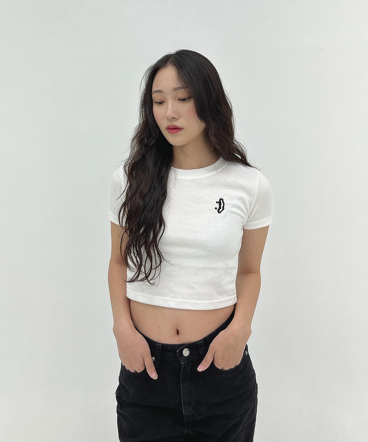 D So H Smile Crop [ White ] White/Free