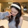 High Head Hairpin Sponge Headband Wide Brim Women's All-match Net Red Go Out Wash Face Hair Pressing Headband Headwear