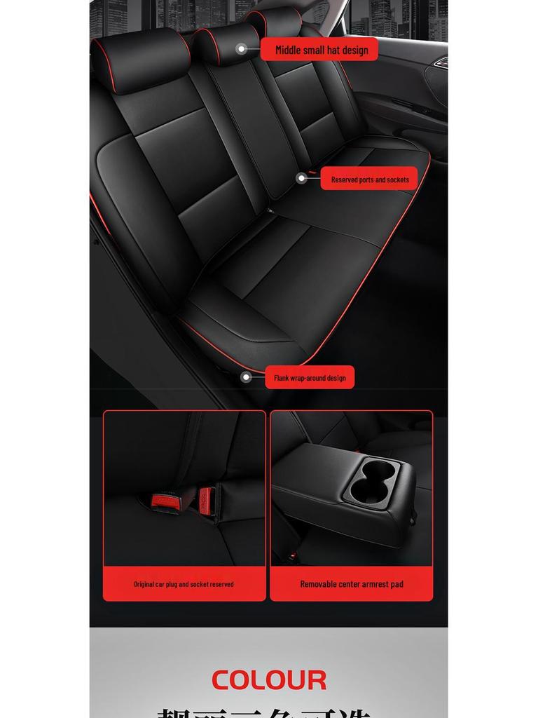 Hyundai Mistra 5-Seat Full Coverage Universal Leather Car Seat Covers, All-Season & Wear-Resistant