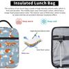 Fox Bunny Cloud Lunch Bag for Women Men Reusable Insulated Lunch Box Portable Lightweight with Side Pocket for Work Picnic