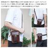 Antique Texture Tanned Natural Cowhide Mini Shoulder Bag Mini Crossbody Bag Chest Bag Mini Waist Bag Waist Pouch Motorcycle Belt Pouch Genuine Leather