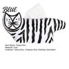 Tissue Box Holder Box, Striped Cat Shape Dispenser, with Ample Interior Cartoon Space Vinyl Case, Compact Decorative Durable Paper Living Room