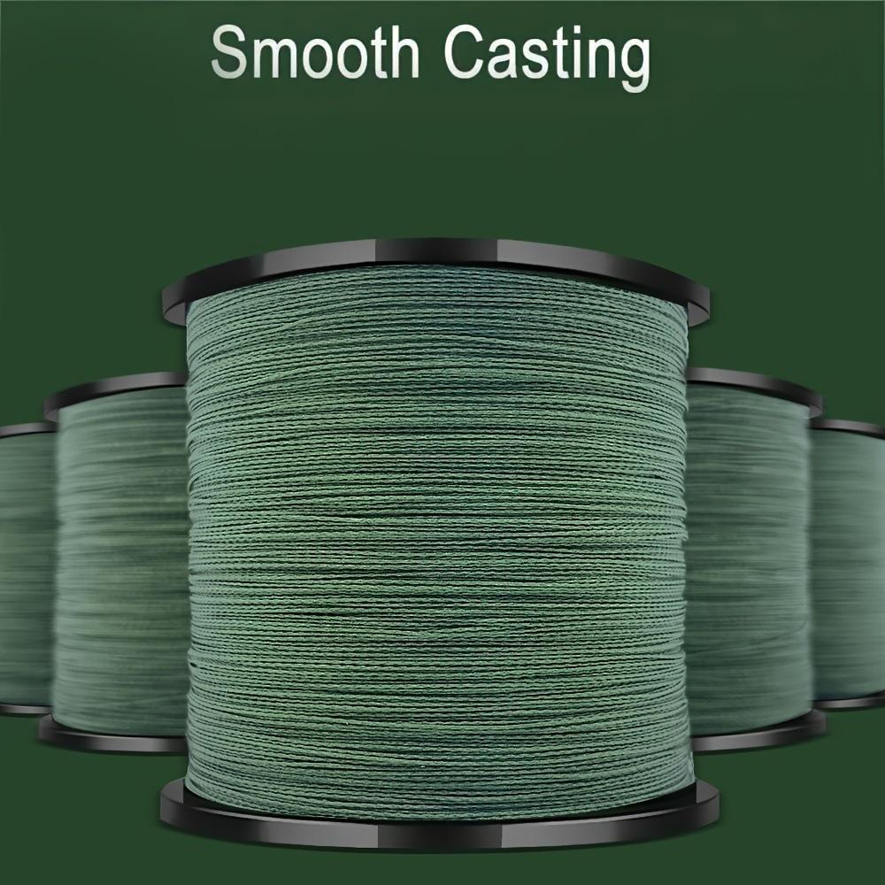 Filo da pesca intrecciato in PE resistente all'usura a 9 capi da 300 m, lancio fluido, ideale per la pesca a spinning e in mare.
