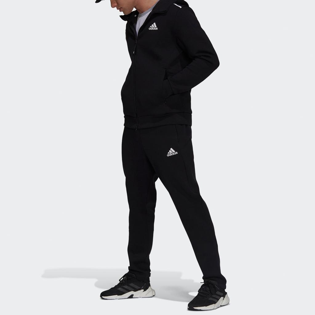 Adidas Pantaloni conici cu logo ZNE Pantaloni pentru bărbați Negru GT9781