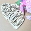 DIY Jewelry Accessories Heart Shaped Wooden Hanging Ornament Decoration