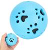 NonPoisonous Outdoor Washable Ball Dog Clean Teething Chew Toys Spiky Pet Supply(Blue Paw Print )