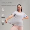 Yiershuang Women's 100% Cotton Plus Size Short Sleeve T-Shirt 2-Pack
