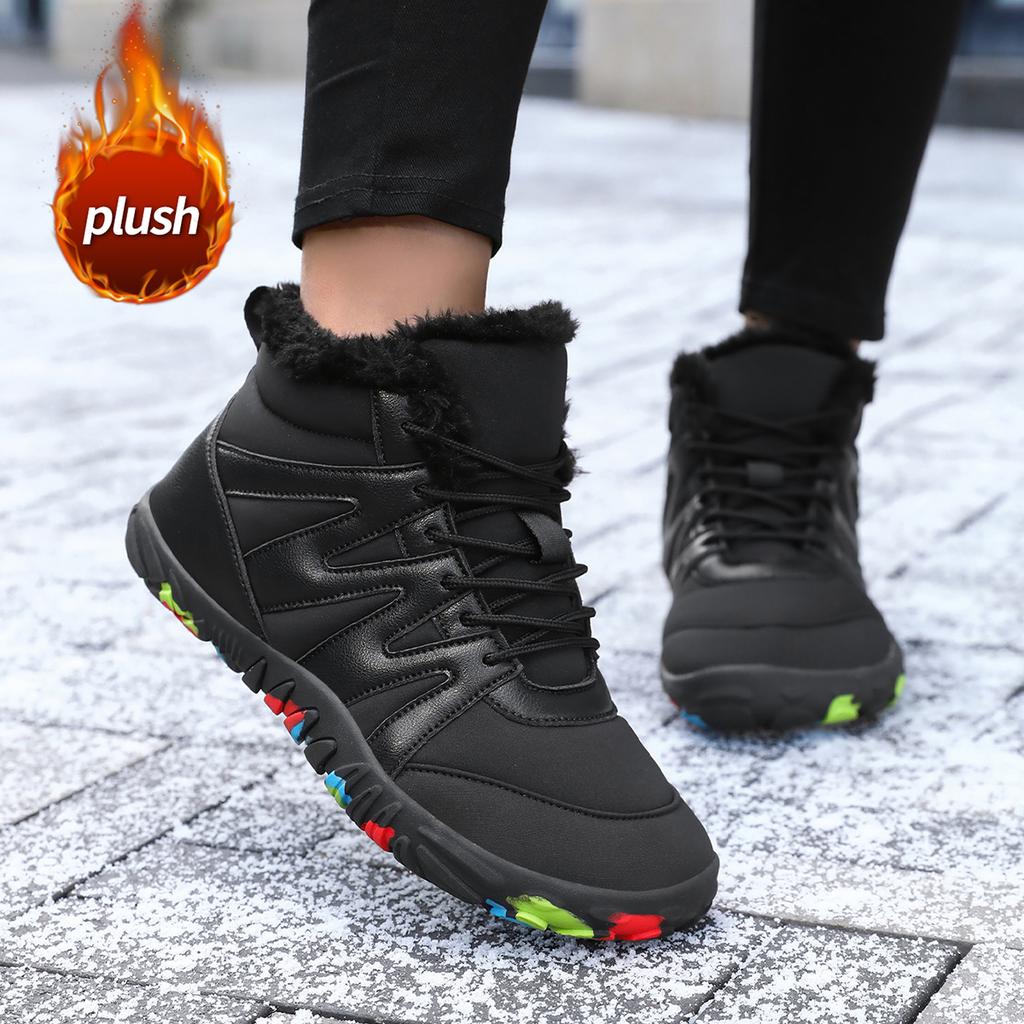 TUINANLE Women Boots Winter Shoes Woman Warm Snow Boots Ankle Boots for Female Winter Shoes Plush Booties
