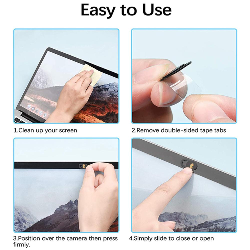 Capa de webcam, capa de câmera de laptop ultrafina, compatível com MacBook Air Pro, iPhone e iPad, bloqueador de câmera Mac para proteção de laptop