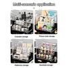 Transparent Desktop Cosmetic Organizer Multifunctional Dressing Table Organizer Shelf Acrylic Storage Basket for Makeup