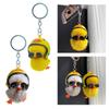 Helmet Duck Keychains Key Rings Key Chains Charm Fashionable Keychain Small Gift