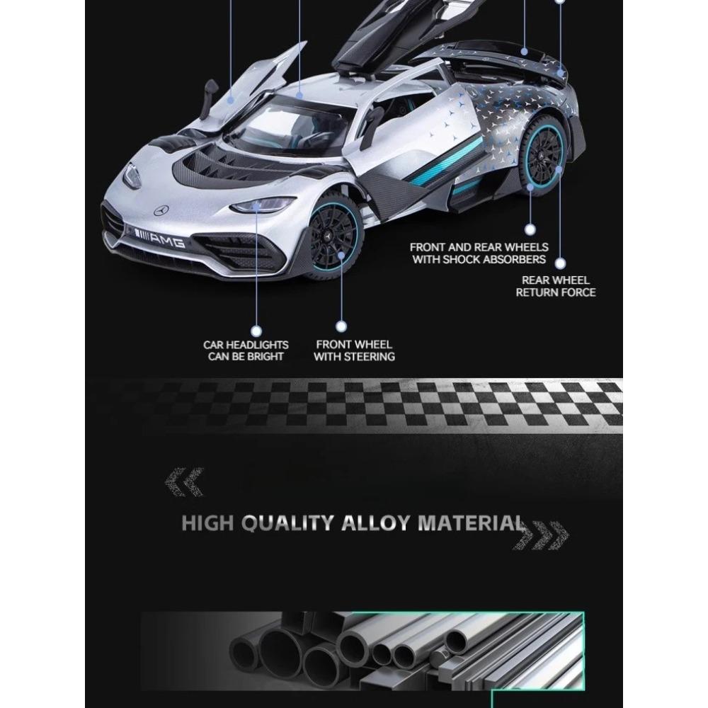 1/24 Scale Mercedes-Benz ONE Alloy Model Car - Stunning Replica for Car Lovers - Detailed Craftsmanship, Premium Material