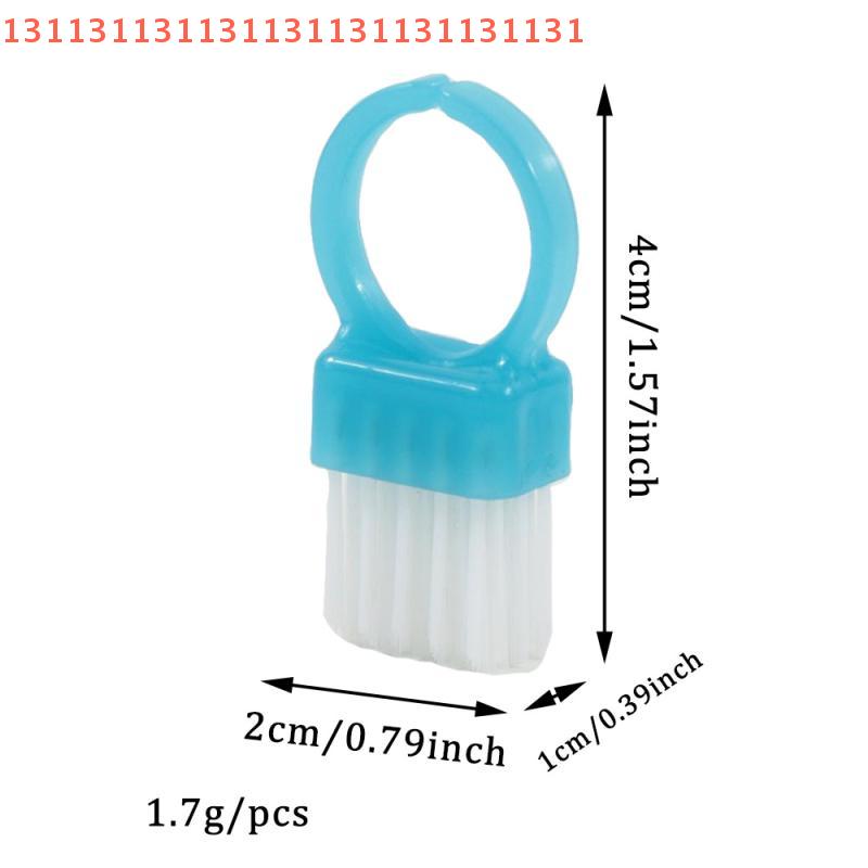 10Pcs Mini Ring Nail Dust Cleaning Brush Soft Hair DIY Nails Brushes Professional Dust Cleaning Make Up Brush Manicure Care Tool