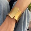 Exaggerated Alloy Wide Bangles for Women Vintage Irregular Open Cuff Armband Bracelets Party Jewelry