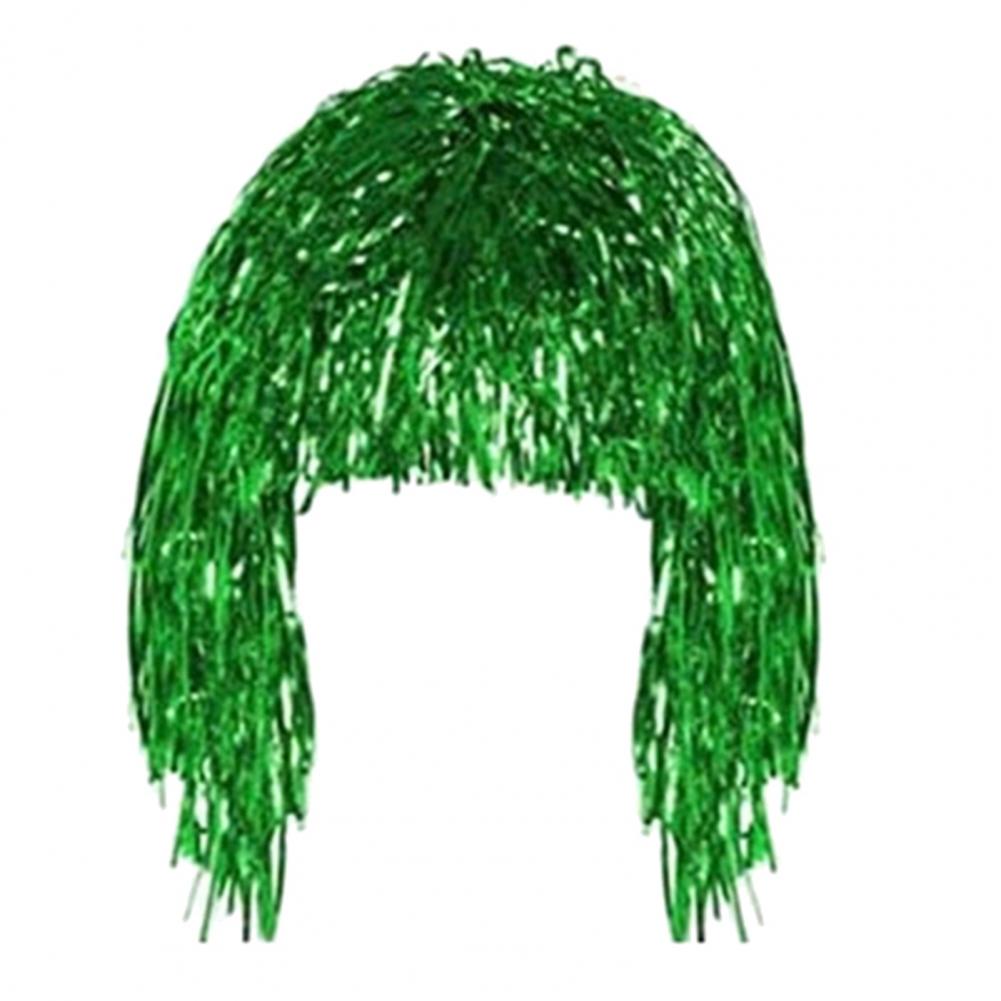 Cosplay Disco Wig Foil Tinsel Shiny Party Hat Adults Metallic Cosplay Supplies Funny Atmosphere Festive Decoration