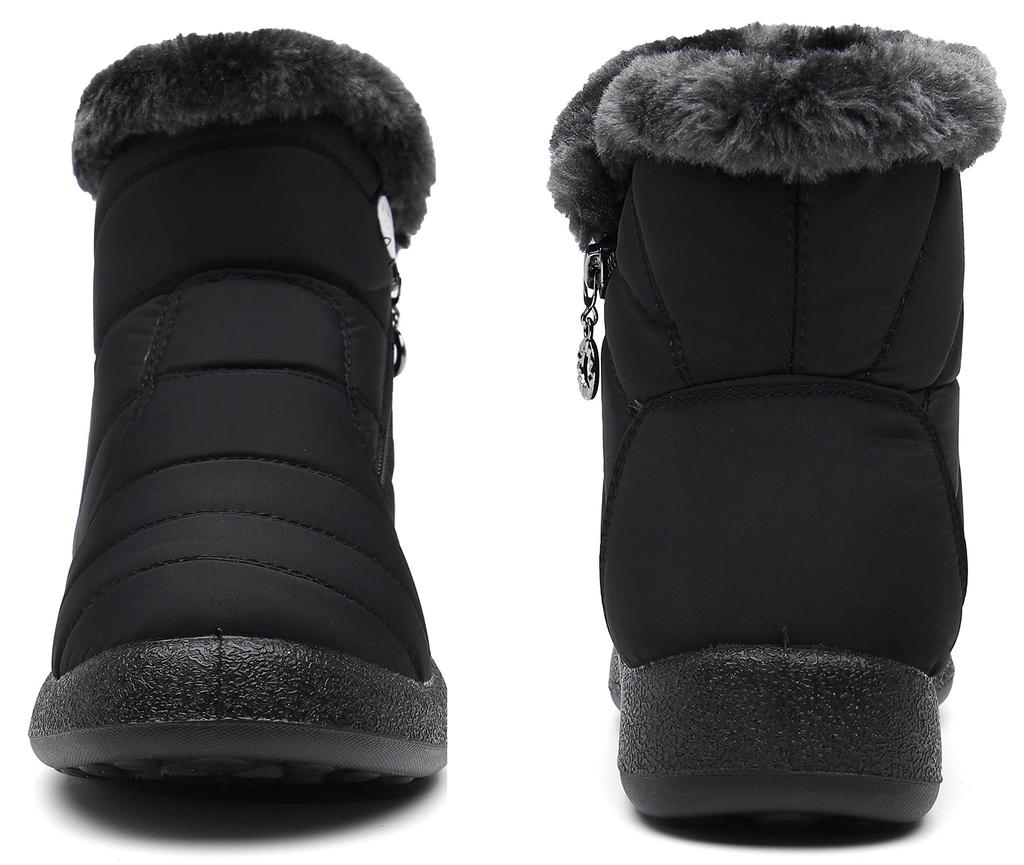 Eagsouni Snow Sheepskin Cold Weather and Women's Boots, Boots, Shoes, Warm, Fluffy, Water-Repellent, Non-Slip