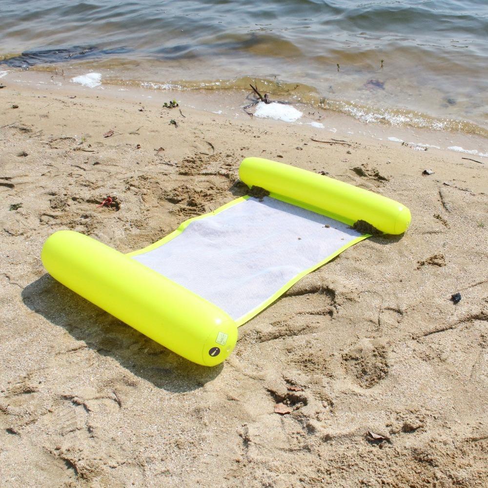 PVC Verano Inflable Plegable Fila Flotante Piscina Agua Hamaca Colchones de Aire Cama Playa Deportes Acuáticos Tumbona Silla