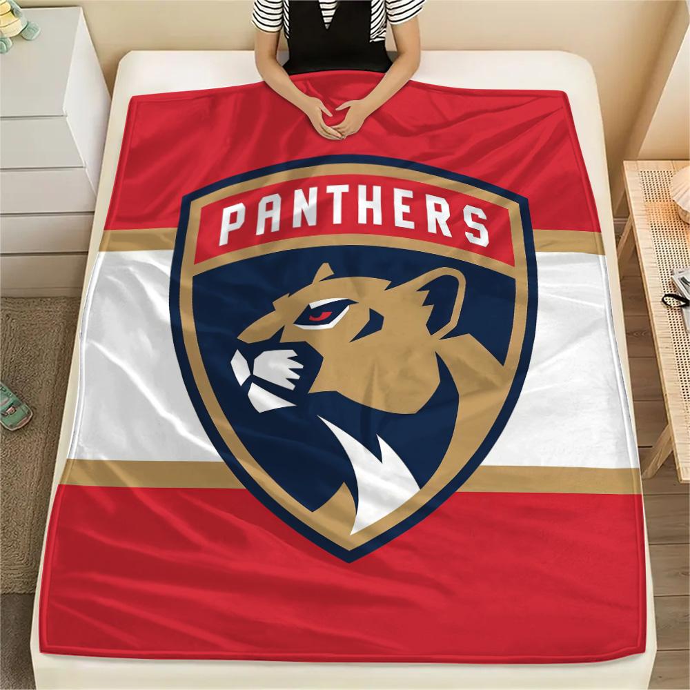 Florida Panthers Flannel Blanket, High Quality Comfortable for All Seasons, Home Decor, Warmth and Comfort