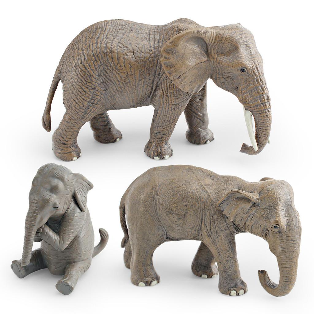 Static Pvc Wildlife Elephant Toy Model For Childrens Educational Animal Collection