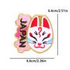 Japanese Cartoon Style Embroidery Patch Iron On Patches For Clothing Stickers Cherry Blossoms Fusible/Sewing Decorate Applique