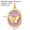 Evil Blue Eye Flower Heart Charms for Jewelry Making Cute Bird Butterfly Bear Gold Color Dijes Diy Earrings Necklace Bracelet