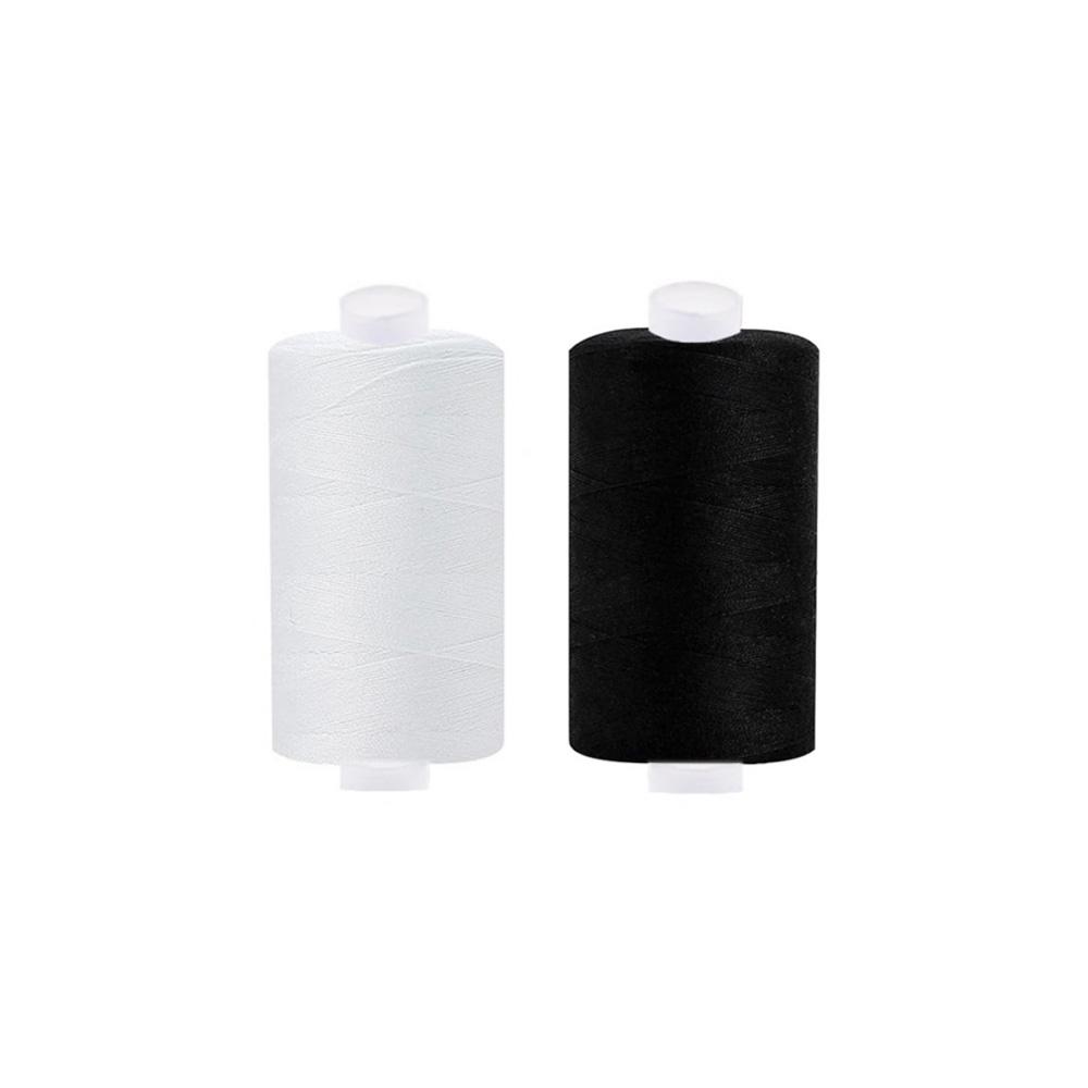 2/4/8Pcs 500M Sewing Thread Polyester Thread Black White Strong Durable Sewing Threads Sewing Spools Polyester For Hand Machine