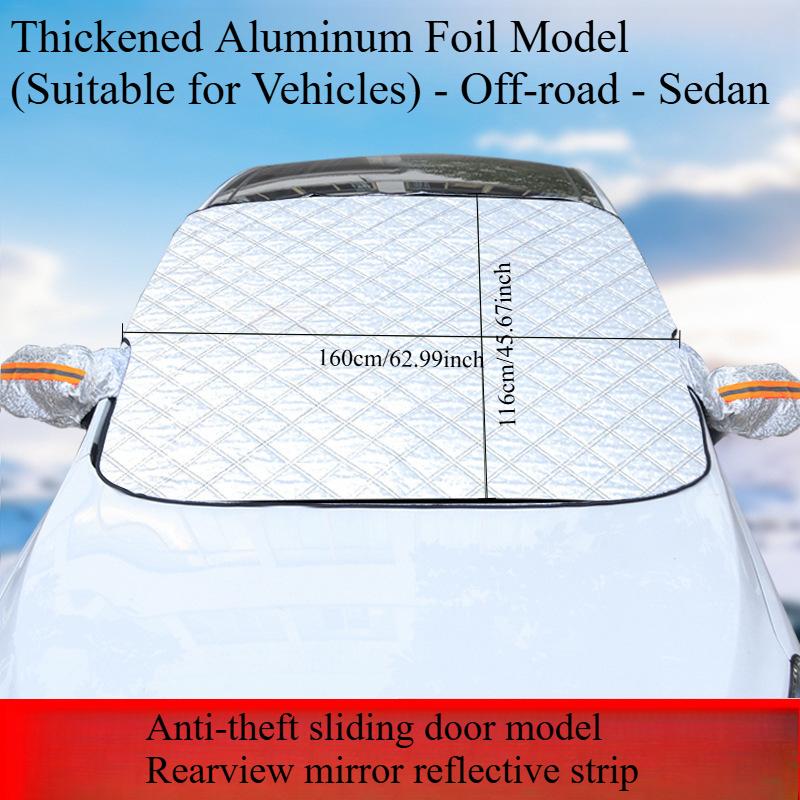 1PC car snow shield front windshield antifrost antifreeze car clothing windshield car cover sun shield magnet suction snow cover front shield