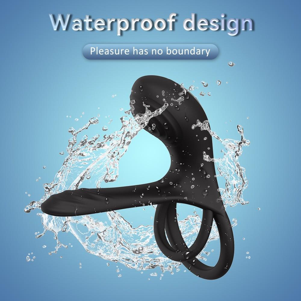 Vibrating Penis Ring Delayed Ejaculation Penis Massager Cock Ring Vibrator Adults Sex Toys for Couple Penis Enlargement Erection