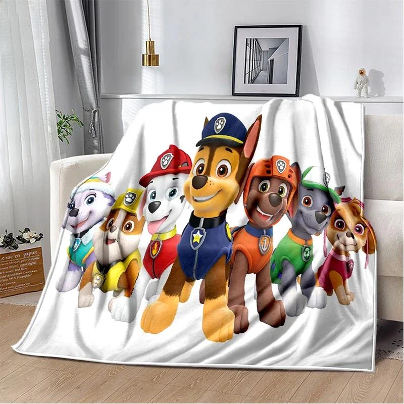 3D P-Patrols Cartoon Dogs Gift Soft Plush Blanket,Flannel Throw Blanket for Living Room Bedroom Picnic Bed Sofa Cover