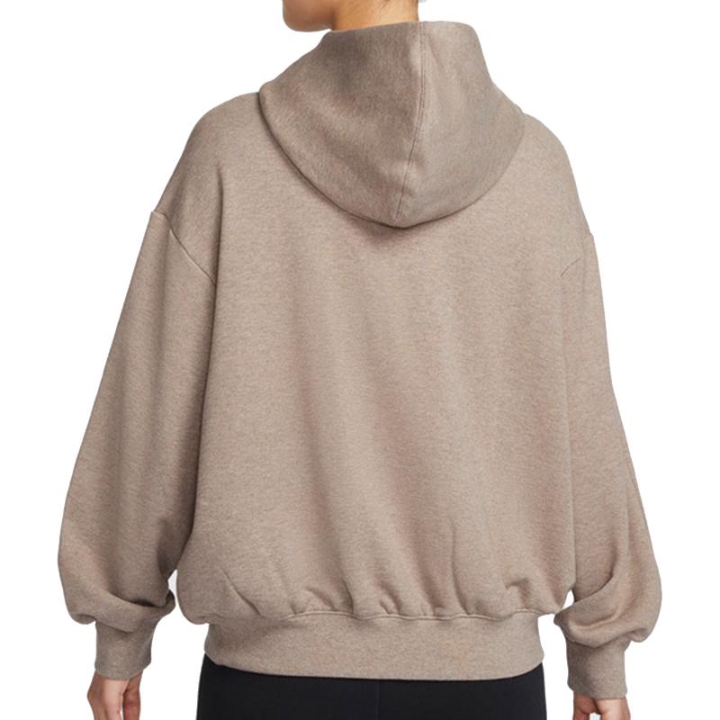 Nike Fashion Versatile Letter Print Pullover Long Sleeve Hoodie Women hoodies Brown HQ5888233