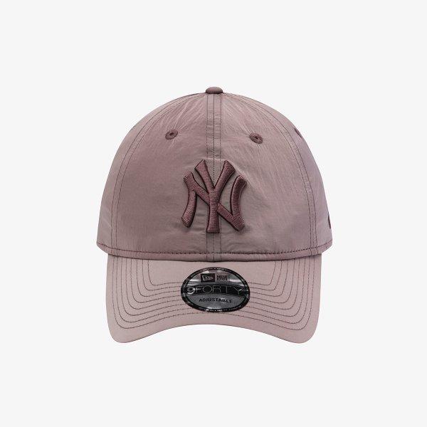 New Era Mlb New York Yankees Nylon Metal 26 Unstructured Ballcap Pink Beige